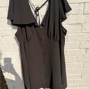 ASOS Black Button-Down Dress